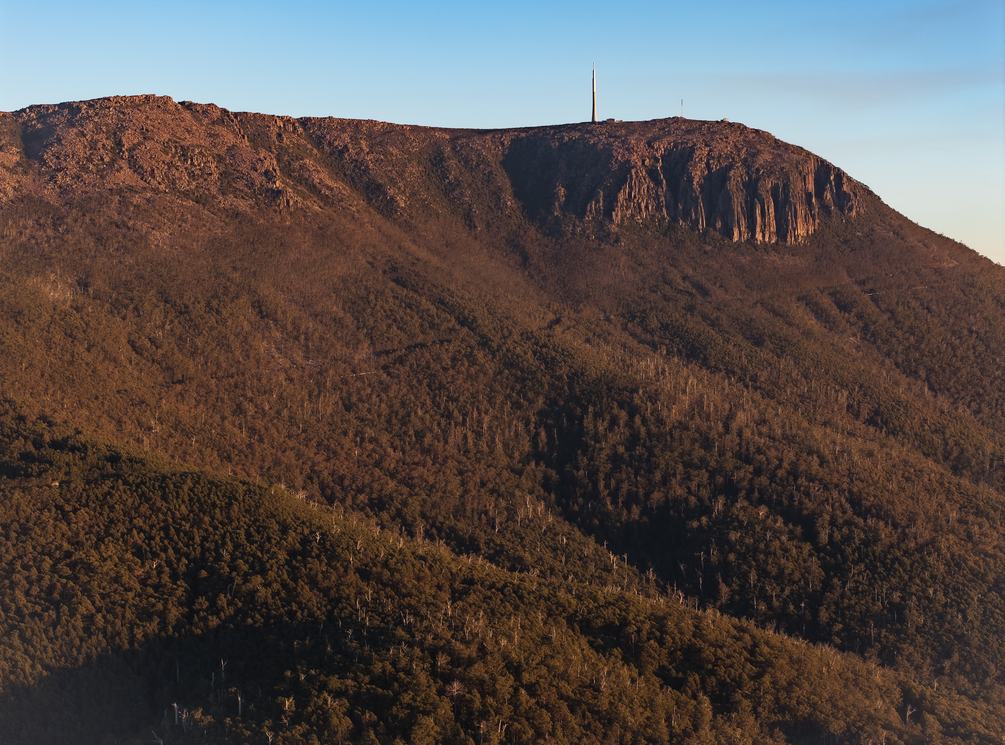 View of kunanyi Mt Wellington